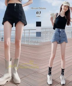 ショートパンツ | レディース デニム 短パン ジーンズ ボトムス 20代30代40代 カジュアル お出かけ 通勤通学 韓国風 ファッション 上品 着痩せ