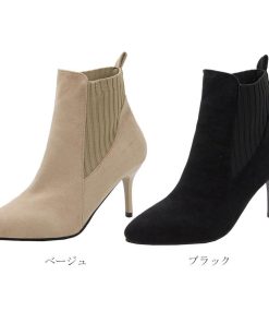 ショートブーツ | ショート丈 パーティー ブーティー ブーツ ハイヒール レディース スエード ファッション靴