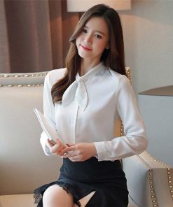 シャツ・ブラウス | シフォンシャツ ブラウス リボン レディース ビジネス フォーマル 通勤OL シンプル ファッション トレンド 大人 気質 事務服 着回し 大人 カジュアル 面接