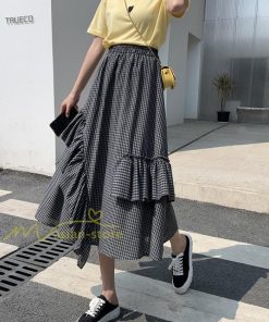 スカート | プリーツロング 春 夏 秋 マキシ 大きいサイズ フレアマキシプリーツ チェック柄 通勤通学 20代30代40代 不規則 フレア