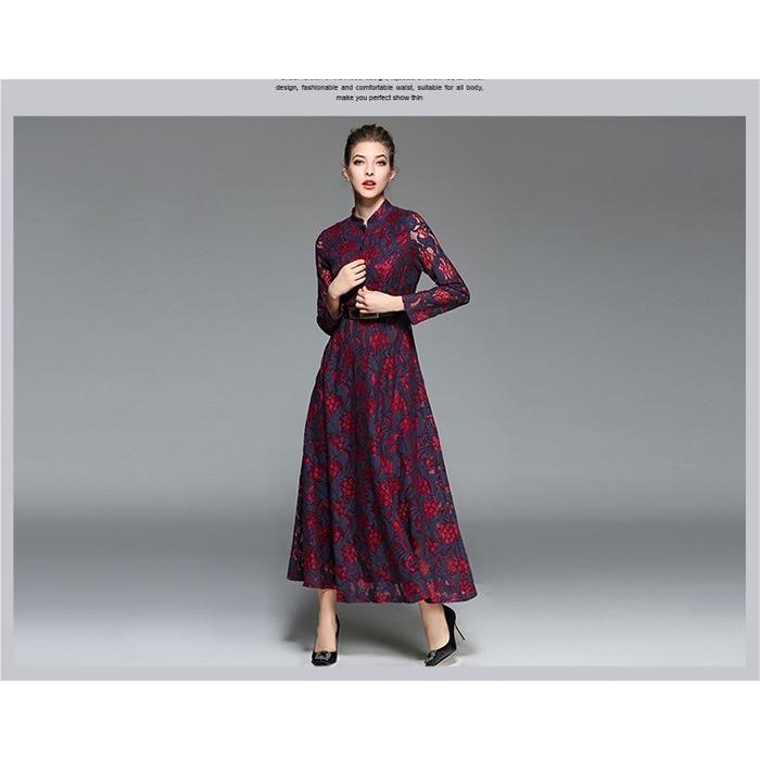 レースワンピース | ワンピース レディース 大きいサイズ マキシワンピース レースフレア ロング マキシワンピ きれいめ 通勤 上品 食事会 パーティー イベント 二次会 お洒落