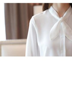 シャツ・ブラウス | シフォンシャツ ブラウス リボン レディース ビジネス フォーマル 通勤OL シンプル ファッション トレンド 大人 気質 事務服 着回し 大人 カジュアル 面接