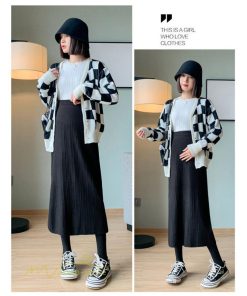 スカート | ニットマタニティウェア レディース 秋冬 コーデ 裾口スリット 妊婦服 産前産後 ハイウエスト マタニティスカート 大きいサイズ ゆったり ウエスト調整