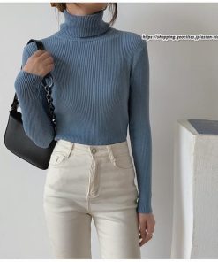 ニット・セーター | ニット 綿 リブ タートル インナー レイヤード リブニット レディース 長袖 タートルニット ハイネックニット インナーニット セーター 肌着 伸縮 着回し