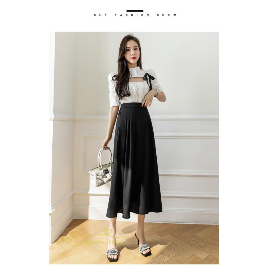 スカート | Aラインレディース 着痩せ 秋 冬 新作 ハイウエスト ロング丈 ウエストゴム 20代 30代 カジュアル OL ビジネス 秋冬 40代 コーデ 50代