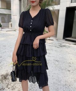 マキシ | ワンピース レディース 40代 膝丈ワンピース 春夏 半袖 シフォンワンピース 通勤OL オシャレ結婚式ドレス Vネック 20代30代 きれいめ 上品 着痩せ Aライン