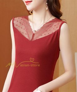 キャミソール タンクトップ | タンクトップ レディース 春夏 インナー トップス ノースリーブ Vネック Vネックタンク レース付き カシュクール 上品 お出かけ 20代30代40代50代 快適 ママ
