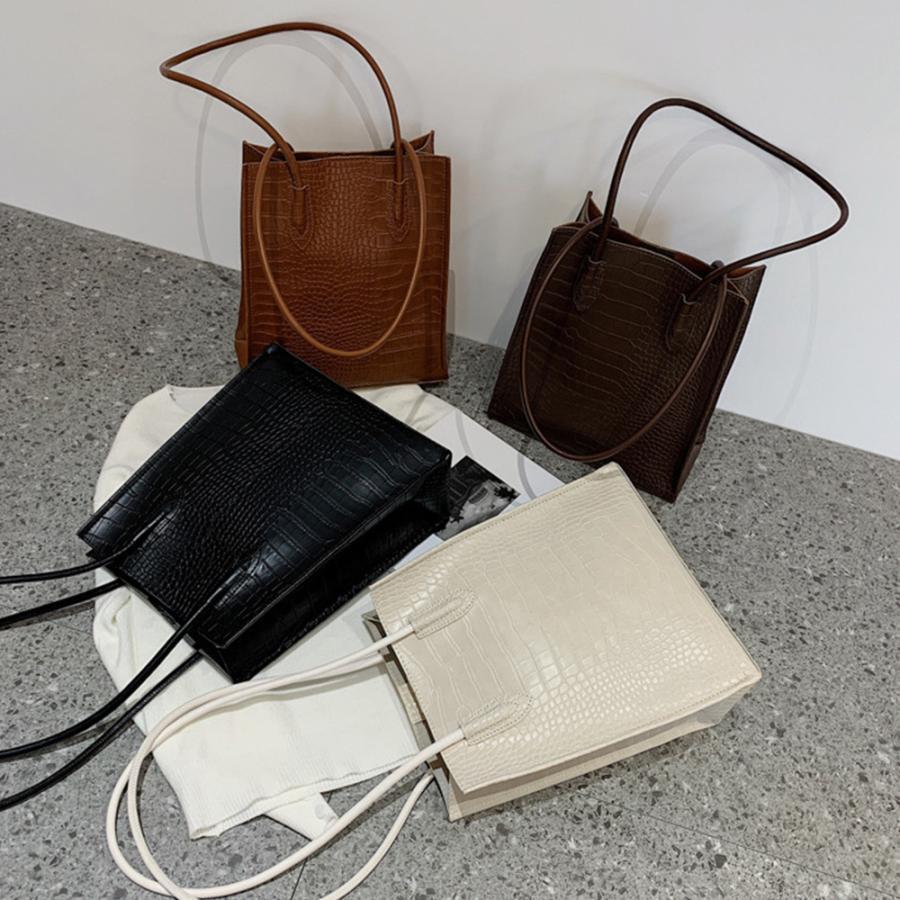 トートバッグ | ポーチ付き クロコダイル柄