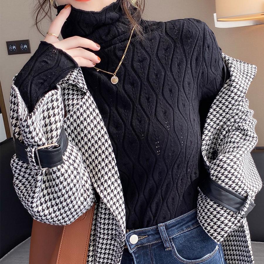 ニット・セーター | ハイネックニットトップス レディース秋冬