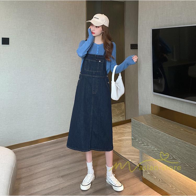 オーバーオール サロペット | デニムサロペットスカート レディース 40代 春夏 デニムワンピース レディス ボトムス ジャンバースカート カジュアル 無地 サロペット ストレート 着痩せ