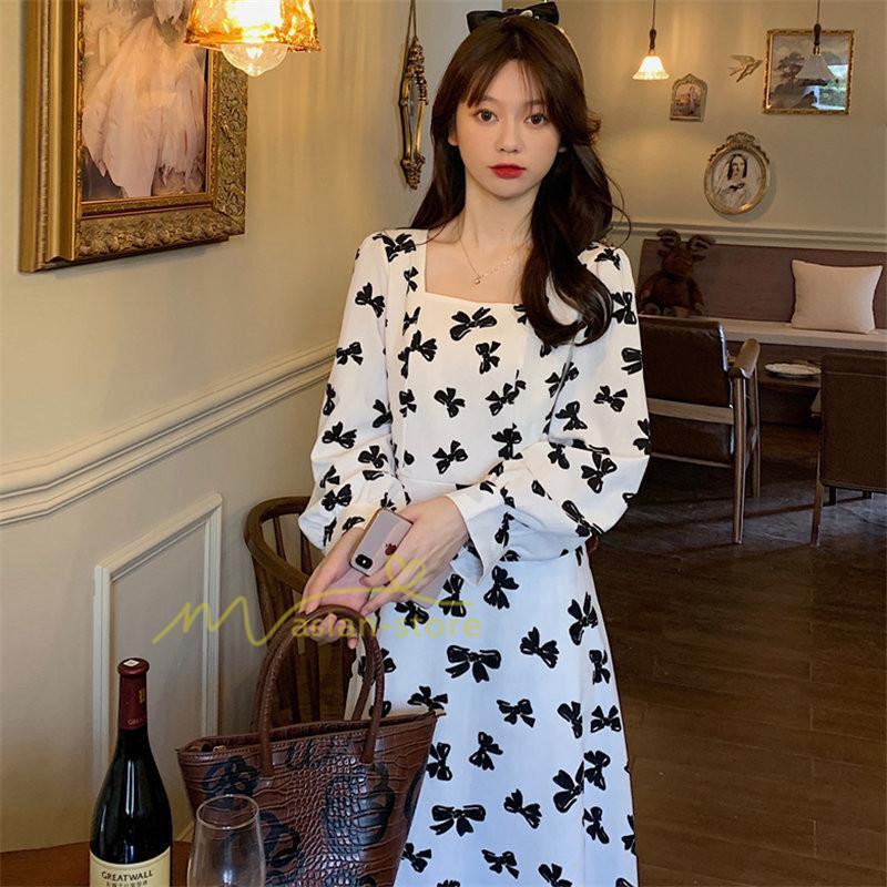 マキシ | 新作 ワンピース レディース ロング 膝丈 婦人服 無地 ロングワンピース おしゃれ 可愛い 長袖 春秋 20代30代40代 着痩せ 着回し カジュアル 夏物 お出かけ