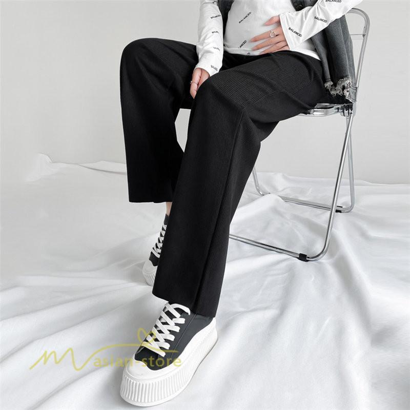 パンツ レギンス | マタニティパンツ レディース ボトムス 無地 きれいめ ママ サマー 大きいサイズ ローウエスト ワイドパンツ 体型カバー お出かけ 春 上品 マタニティウェア 秋