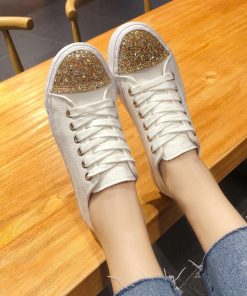 ショートブーツ | フラットシューズ レディースシューズ キャンバス ローカット スニーカー 靴 ぺたんこ キラキラ