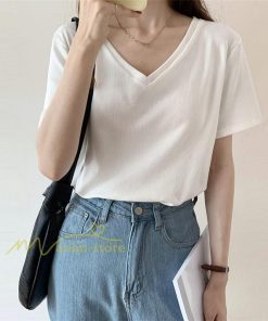 tシャツ・カットソー | Tシャツ レディース 春夏 トップス カットソー 半袖 『ゆるっとシンプルVネックTシャツ』 通勤通学 カジュアル 着痩せ 着回し お出かけ 20代30代40代50代 上品
