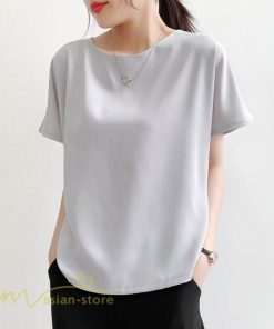 シャツ・ブラウス | トップス シャツ レディース 無地 ファッション カジュアル エレガント 優雅 通勤 OL 上品 オシャレ トップス 女の子 可愛い 体型カバー 夏 5色 着痩せ