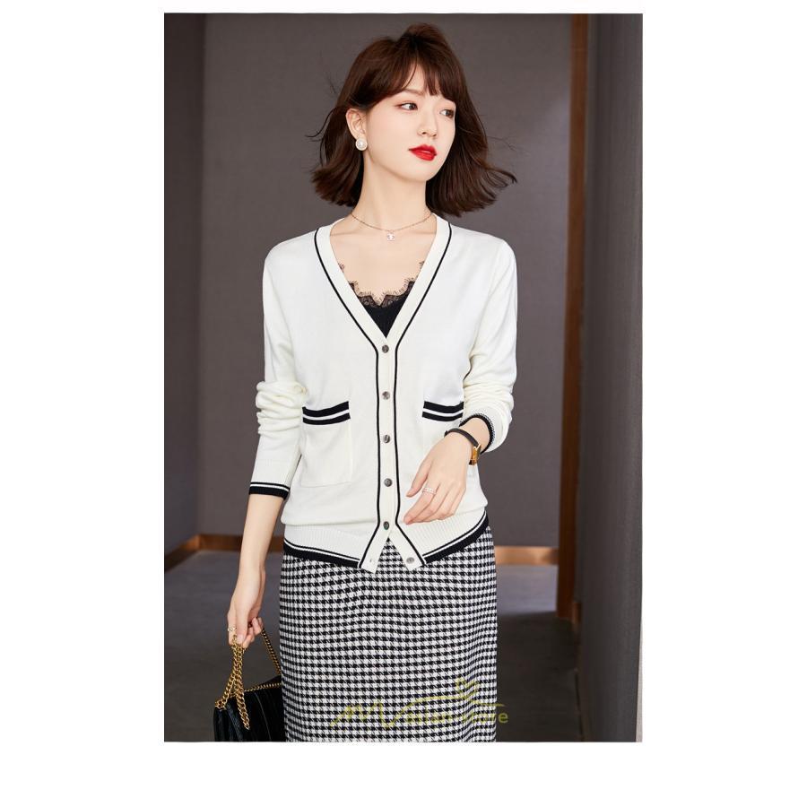 ニット・セーター | カーディガン レディース ニット 春 秋 長袖 トップス 50代 40代 30代 20代 可愛い カジュアル おしゃれ キレイめ お出かけ あったか ポケット 着痩せ