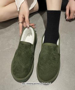 ローファー | モカシン レディース 軽量 靴 あったか シューズ 裏起毛 防寒 裏ポア カジュアル 冬 可愛い フラット 柔らかい 防寒対策