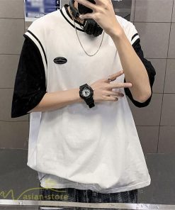 Tシャツ | Tシャツメンズ 重ね着風 半袖 Tシャツ おしゃれ ゆったり カジュアルシャツ クルーネック 新作 大きいサイズ 切り替え サマー上品 春夏 ファッション