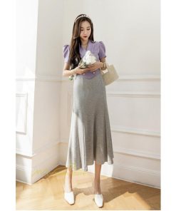 スカート | マーメイドレディース 春 夏 ストレッチ 伸縮性 体型カバー ニット 20代30代40代50代 通勤通学 着回し 着痩せ お出かけ カジュアル 2022作