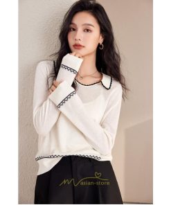 ニット・セーター | ニット レディース トップス 長袖 セーター プルオーバー シンプル 着痩せ 20代30代40代50代 お出かけ オシャレ 日常着 可愛い 部屋着 カジュアル