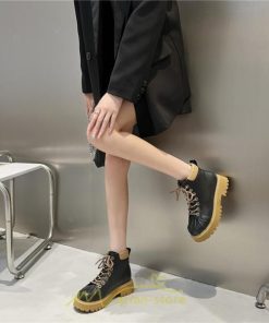 ショートブーツ | ブーツ レディース 厚底 編み上げ 厚底 痛くない 歩きやすい  疲れない 滑りにくい お出かけ 旅行 秋 お食事会 二次会 デート 女子会 春