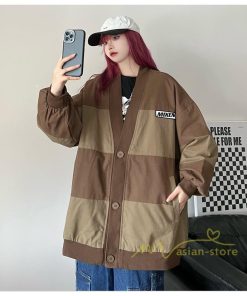 コート・ジャケット | ジャケット レディース アウター 長袖 ブルゾン メンズ ノーカラージャケット トップス 20代30代 ゆったり Oversize 秋冬 40代50代 羽織り コットン綿