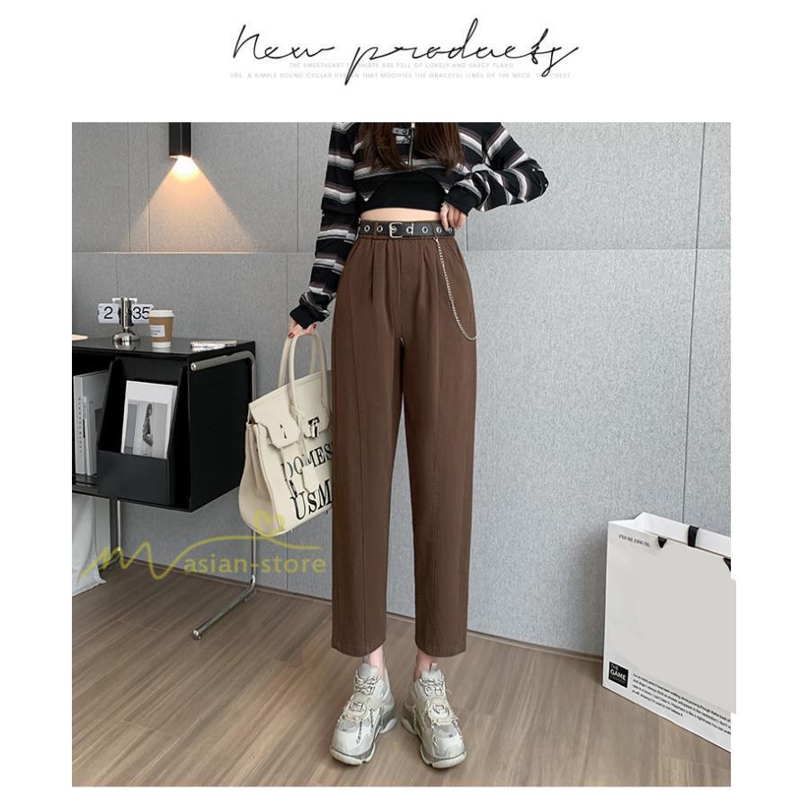 ワイドパンツ | レディース ロング丈 ストリート風 ロングパンツ シンプル 秋冬コーデ 体型カバー ウエストゴム お出かけ ポケット ハイウエスト ゆったり