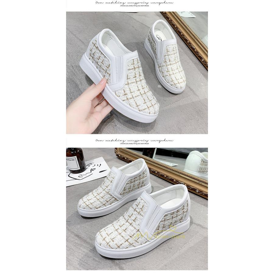 スニーカー | スリッポン レディース おしゃれ 紐なし インソール スリッポン大人カジュアル 厚底スニーカー 厚底スリッポン ローカットスニーカーレディース