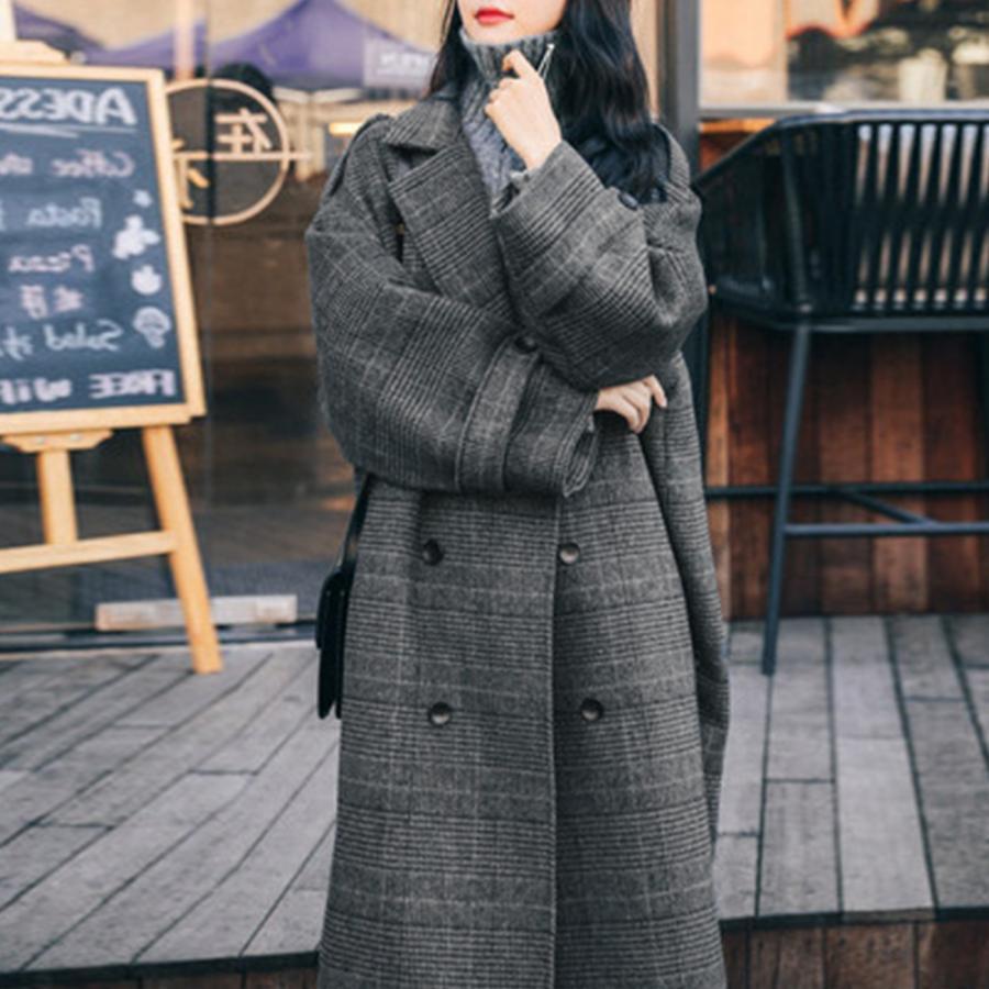 トレンチコート | チェスターコート グレンチェック 韓国