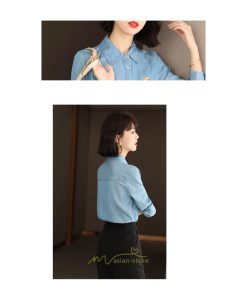 シャツ・ブラウス | デニムシャツ レディース 長袖 羽織り シャツ デニム 秋 冬 かっこいい 50代 40代 30代 20代 おしゃれ 着痩せ お出かけ オシャレ 上品　 キレイめ 可愛い