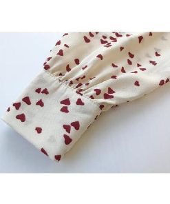 シャツ・ブラウス | シフォンブラウス レディースシャツ 涼感 薄手 長袖 羽織り 前開き トップス ゆったり 可愛い プリント 20代30代 夏冷房 2022 シャツブラウス ハート