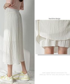 スカート | 妊婦マタニティウェア レディース 春 夏 秋 ゆったり Aライン カジュアル ママ 産前 送料無料 マタニティウエスト調整 裏地付き