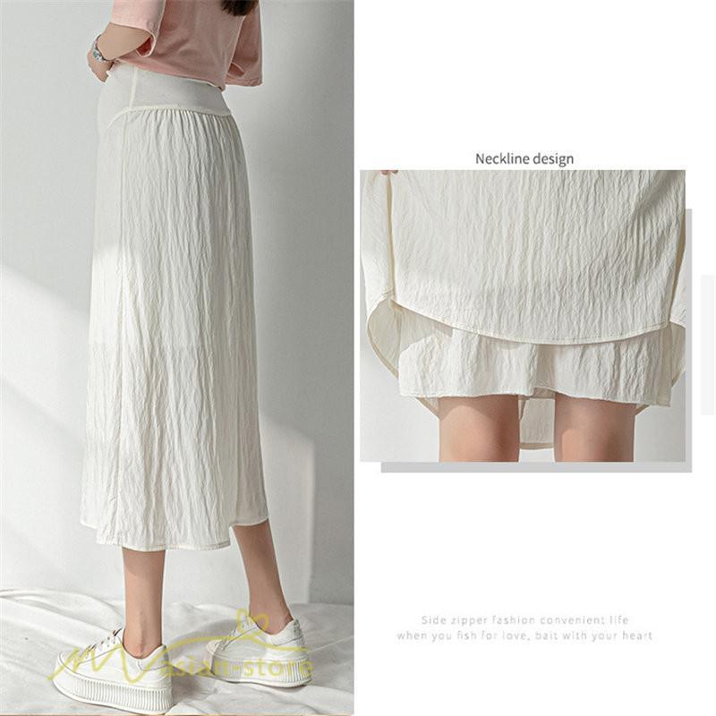 スカート | 妊婦マタニティウェア レディース 春 夏 秋 ゆったり Aライン カジュアル ママ 産前 送料無料 マタニティウエスト調整 裏地付き
