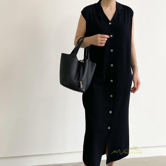 ノースリーブ | ワンピース 夏 春 レディース カジュアル 30代 20代 ロング かわいい マキシ 無地 マキシワンピース ワンピ マキシワンピ 春夏 シンプル ボタン
