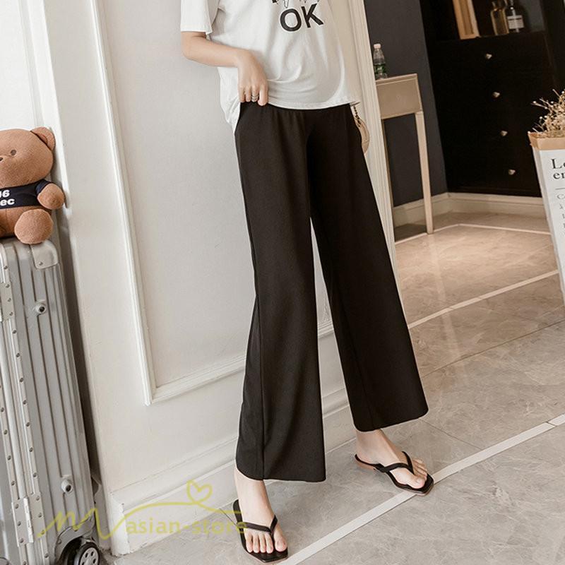 パンツ レギンス | マタニティ パンツ マタニティパンツ 着痩せ ワイドパンツ 無地 薄手 春 夏 秋 カジュアル 無地 妊婦 お出かけ きれいめ ウエスト調整 妊婦服 柔らか おしゃれ