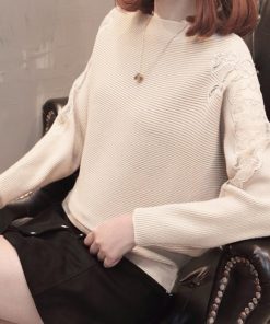 ニット・セーター | ドルマンニットトップス ボートネック上品