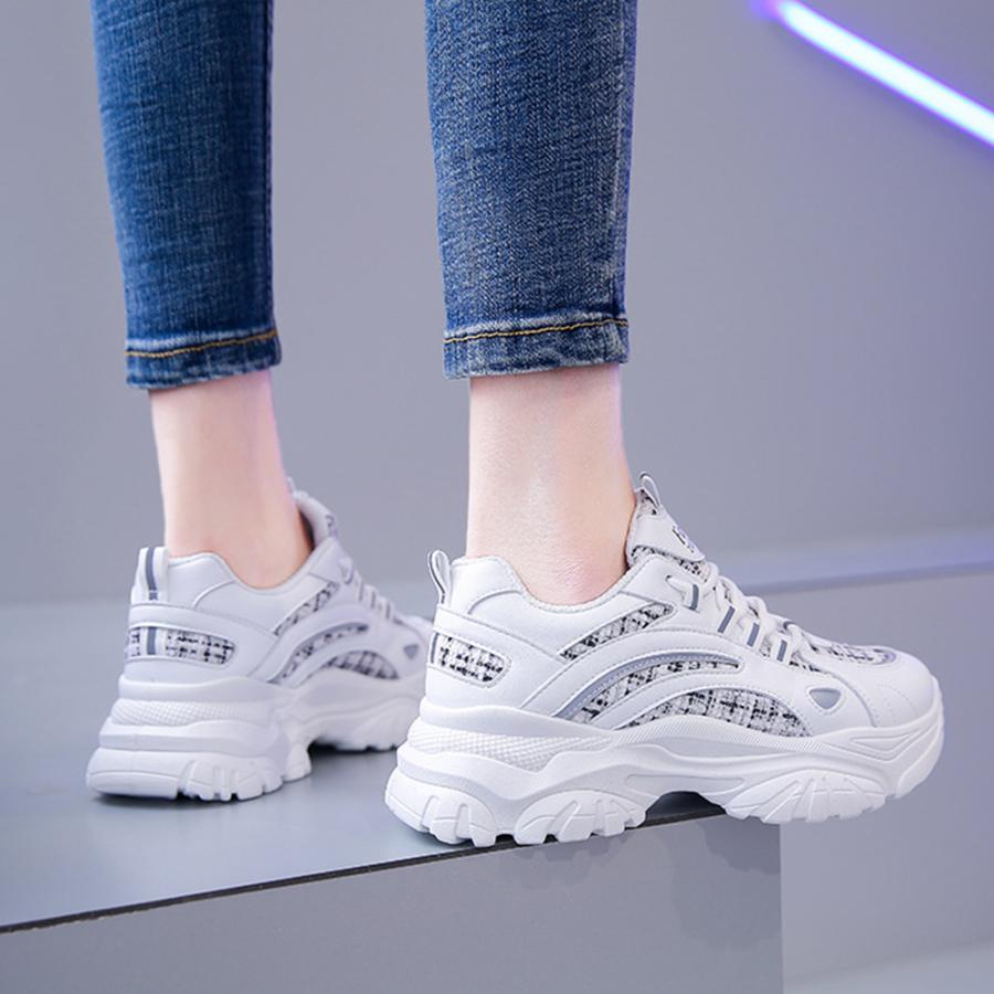 シューズ | ダッドスニーカー レディース 韓国風厚底