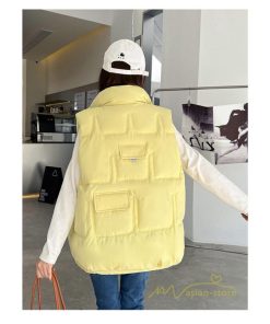 ベスト | ダウンレディース スタンドネック 中綿ノースリーブ ダウン シンプル 秋冬コーデ 50代 40代 新作 中綿 30代 20代 冬服 大きいサイズ ポケット