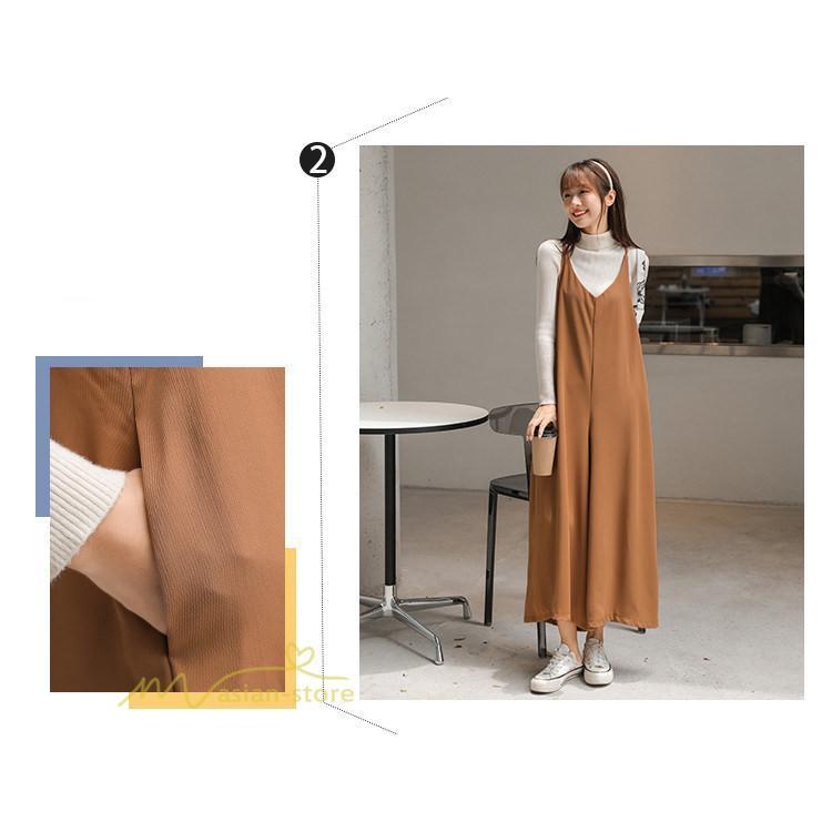 オーバーオール サロペット | サロペット レディース スカーチョ ワイドパンツ 無地 キャミ ガチョウパンツ 繋ぎ オールインワン 秋物 夏服 冬春 可愛い 20代30代40代50代 大人 学生 通学通勤