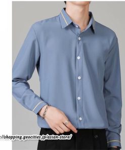 シャツ | 長袖メンズ ビジネス フォーマル オフィス 仕事 春 夏 秋 冬 カジュアル ビジネスシンプル 長袖 トップス 大きいサイズ メンズトップス