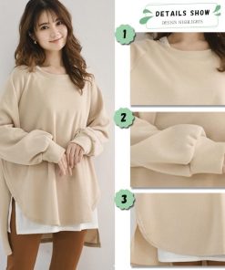 Tシャツ・カットソー | カットソーチュニック 春 ロンT 前後差