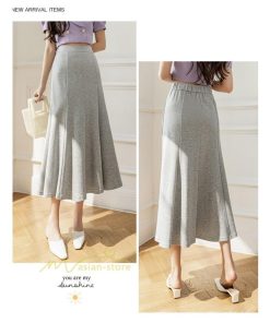 スカート | マーメイドレディース 春 夏 ストレッチ 伸縮性 体型カバー ニット 20代30代40代50代 通勤通学 着回し 着痩せ お出かけ カジュアル 2022作