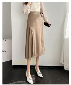 スカート | プリーツロング 春 夏 秋 マキシ ハイウエスト 着回し 20代30代40代 通勤通学 お出かけ エレガント カジュアル フェミニン 着痩せ オフィス