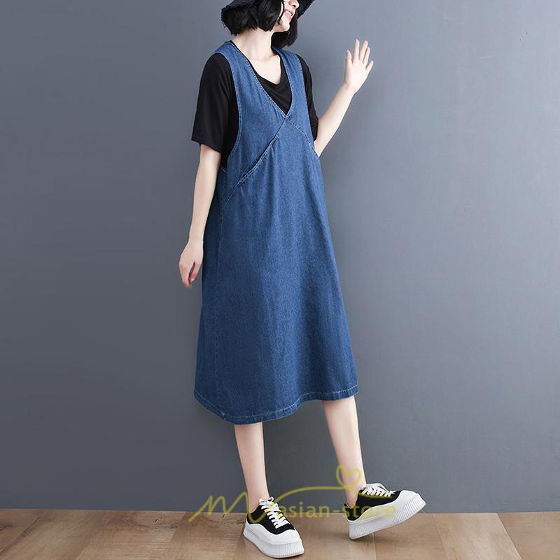 オーバーオール サロペット | サロペット レディース 春夏秋冬 オールインワン オーバーオール ワンピース 体型カバー デニム ロング丈 20代 30代 40代 50代 通学 おしゃれ 着痩せ 通勤