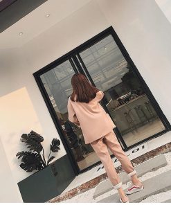 パンツスーツ | レディース 秋 春 テーラードジャケット カジュアルスーツ 30代40代 ゆったり 制服 OL フォーマル 事務服 オフィス