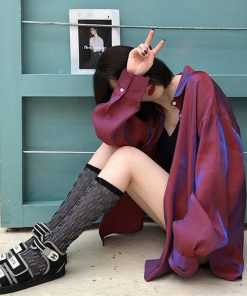 カーディガン | 光沢 サテン 春 レディース ブラウス ロングシャツ 夏 トップス 長袖 カラーシャツ レトロデザイン