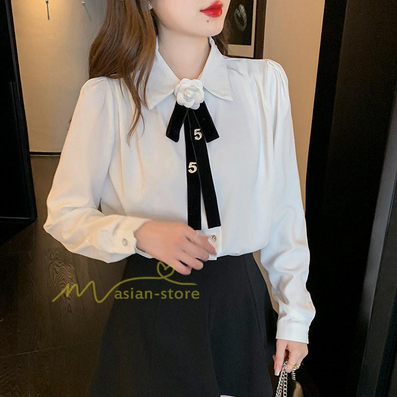 シャツ・ブラウス | シャツ ブラウス 秋冬 レディース スカーフタイ きれいめ フォーマル 春 長袖 オフィス 蝶結び 20代30代40代 通勤通学 お出かけ 着痩せ カジュアル 上品 春夏作