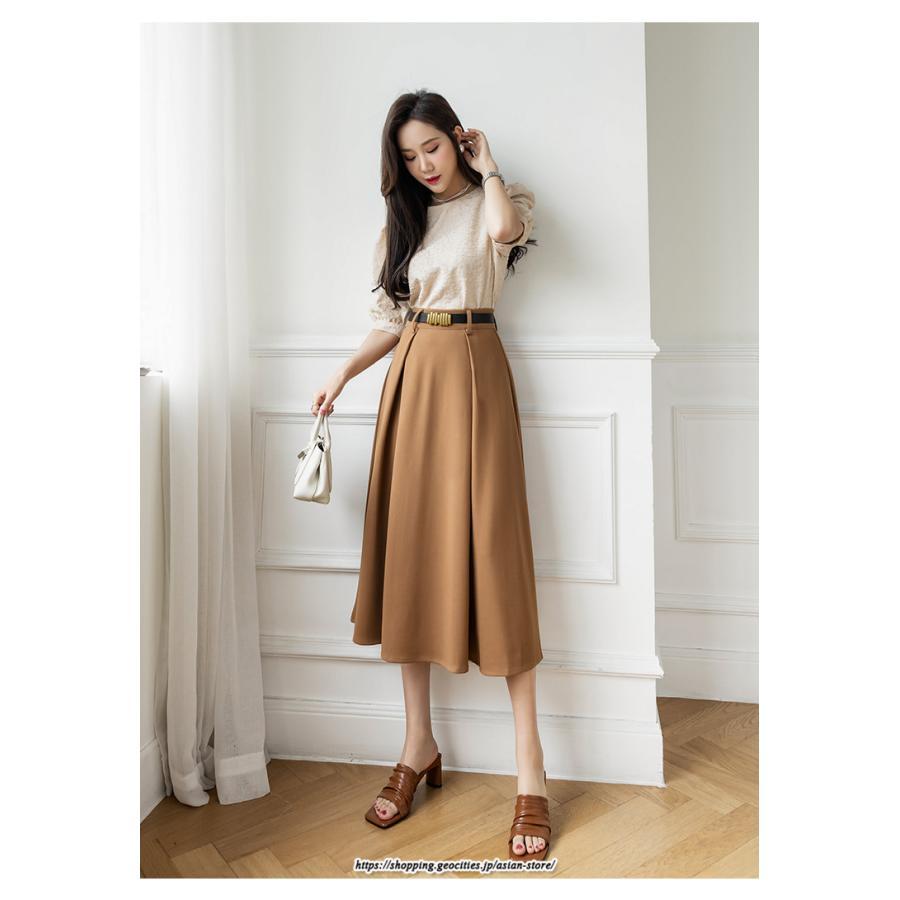 スカート | フレアロングロング丈 ミモレ丈 Aラインベルト付き 通勤 20代 30代 40代 50代 上品 コーデ 着痩せ 高見え 送料無料