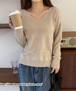 ニット・セーター | カットソー ニット レディース リブニット 長袖 秋冬 春 トップス スリム ストレッチ インナー 無地 長袖カットソー 長袖ニット 通学通勤 プルオーバー 着痩せ