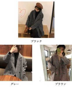 ジャケット・ブルゾン | テーラードジャケット チェック柄 コート